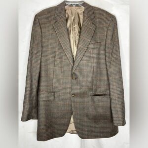 Ralph Lauren VTG 100% wool houndstooth blazer 42 L